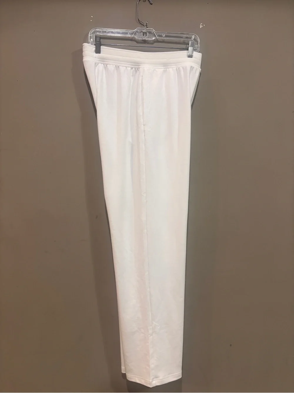 Alo Yoga White High Waist Wide Leg Lounge Yoga Pants Women’s Large L